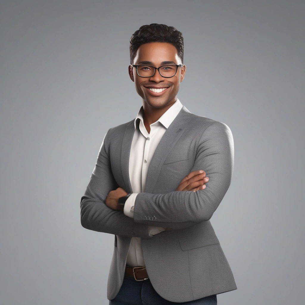 Presenter — USA, Photoreal synthetic character design